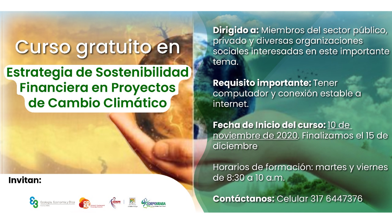 PROGRAMA DE FORMACIÓN EN ESTRATEGIA DE SOSTENIBILIDAD FINANCIERA EN PROYECTOS DE CAMBIO CLIMÁTICO