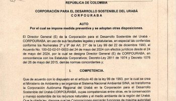 ACTUACIONES ADMINISTRATIVAS AMBIENTALES – AUTOS 0523 DE 2025, 0012 Y 0030 DE 2026 Y RESOLUCIONES ASOCIADAS.