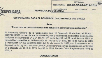 RELACIÓN DE AUTOS Y RESOLUCIONES EXPEDIDOS POR LA AUTORIDAD AMBIENTAL