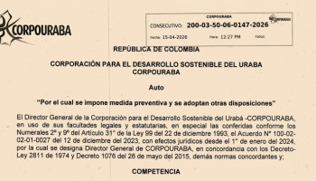 PUBLICACIÓN DE ACTOS ADMINISTRATIVOS RELACIONADOS CON PROCEDIMIENTOS SANCIONATORIOS, MEDIDAS PREVENTIVAS, ARCHIVO DE EXPEDIENTES Y CONTROL AMBIENTAL EN LA JURISDICCIÓN.