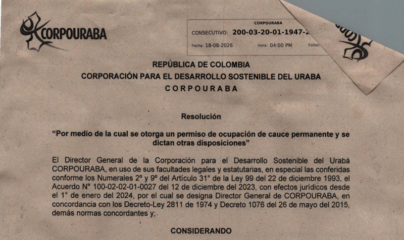 RESOLUCIÓN 1947-2026. POR MEDIO DE LA CUAL SE OTORGA UN PERMISO DE OCUPACIÓN DE CUCE PERMANENTE Y SE DICTAN OTRAS DISPOSICIONES